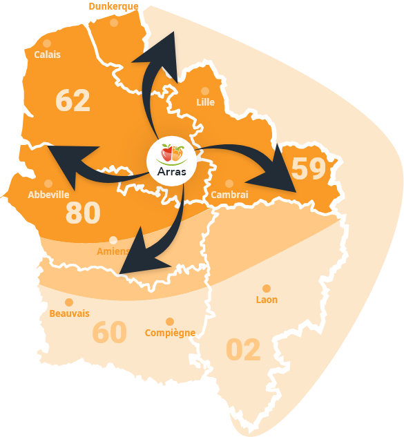 Carte distribution des produits Rosello & Fils