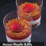 Recette de verrine de fraises gariguettes sur son lit de spéculoos