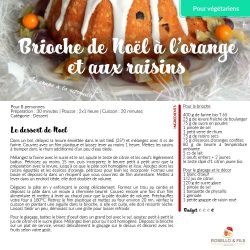 Idées de menu de Noël - Brioche de Noël à l'orange et aux raisins