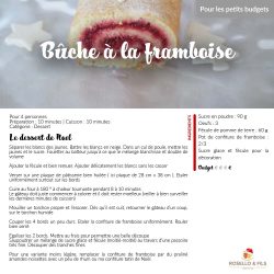 Idées de menu de Noël - Bûche à la framboise