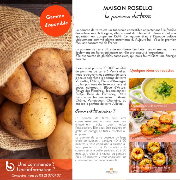 Promotions du moment - pomme de terre Promotions du moment - pomme de terre