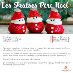 Idées de recettes pour Noël - Les Fraises Pères Noël 